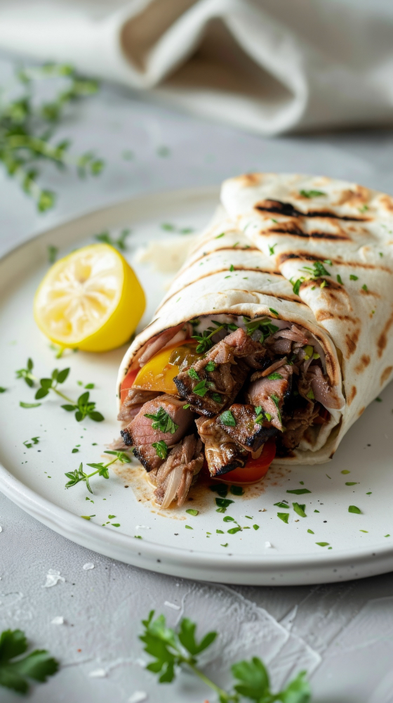 Kalbfleisch Wrap